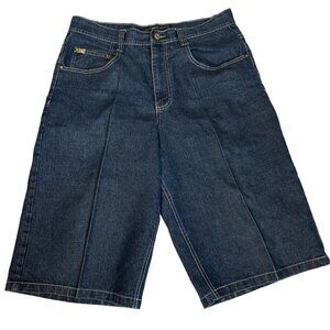 Southpole Vintage Mens Jean Jorts Shorts Size 36 Y2k Baggy Hip Hop Blue Denim Go